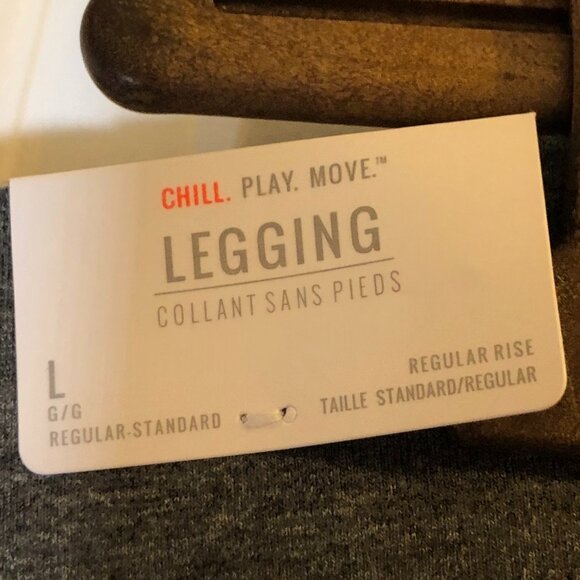 Aerie Collant Sans Pieds Legging Gray Size L NWT - Picture 3 of 8